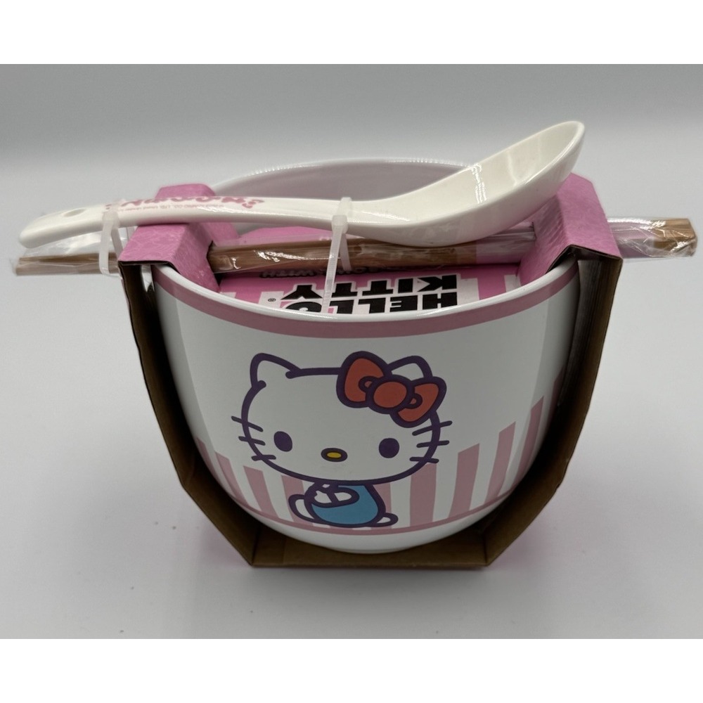 Hello Kitty 20-oz. Ceramic Ramen Bowl with Chopsticks